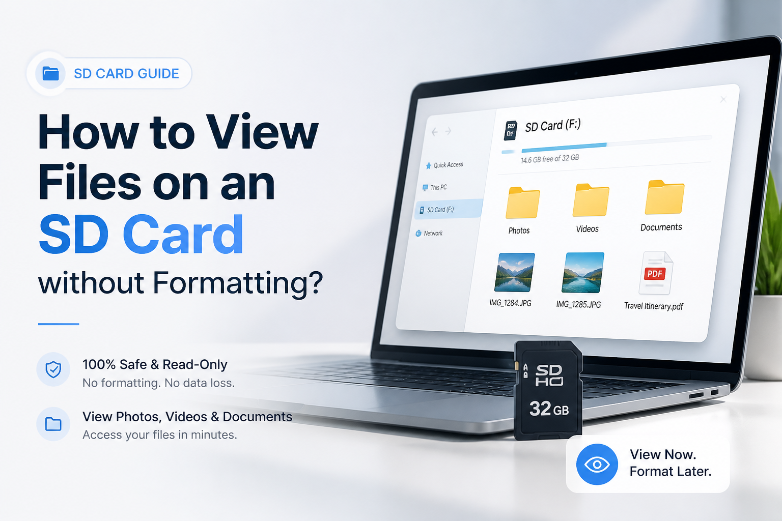 How to View Files on an SD Card without Formatting?